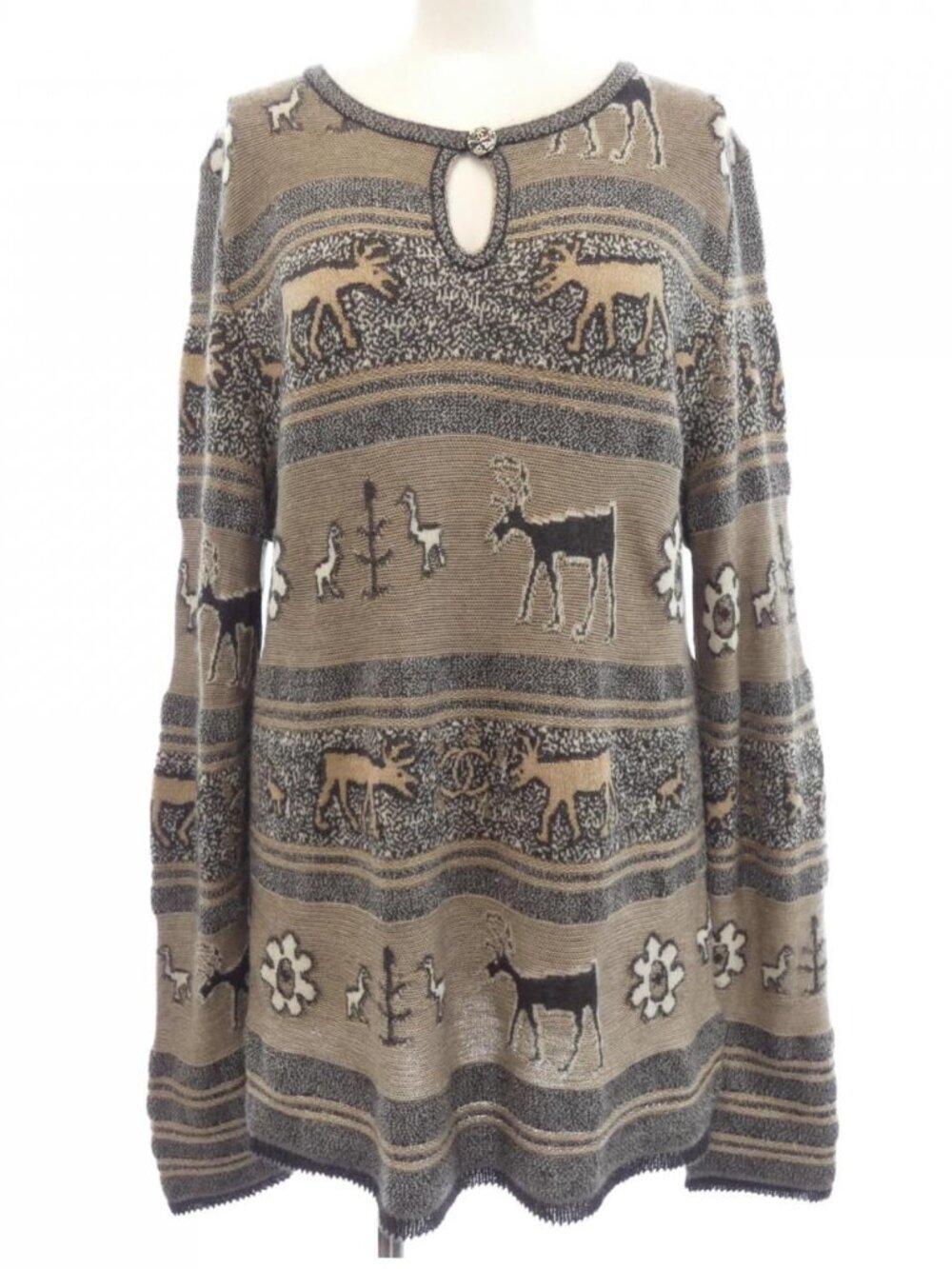 Chanel Knit Sweater Gray